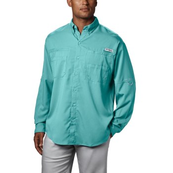 Columbia Overhemd Heren, PFG Tamiami II Long Sleeve LichtBlauw, 50COTGVBX